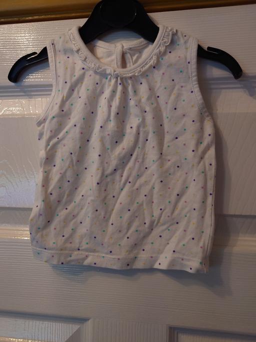 Buy & Sell Woodthorpe Charnwood - Photos for Baby girls white spotty top size 6-9 months