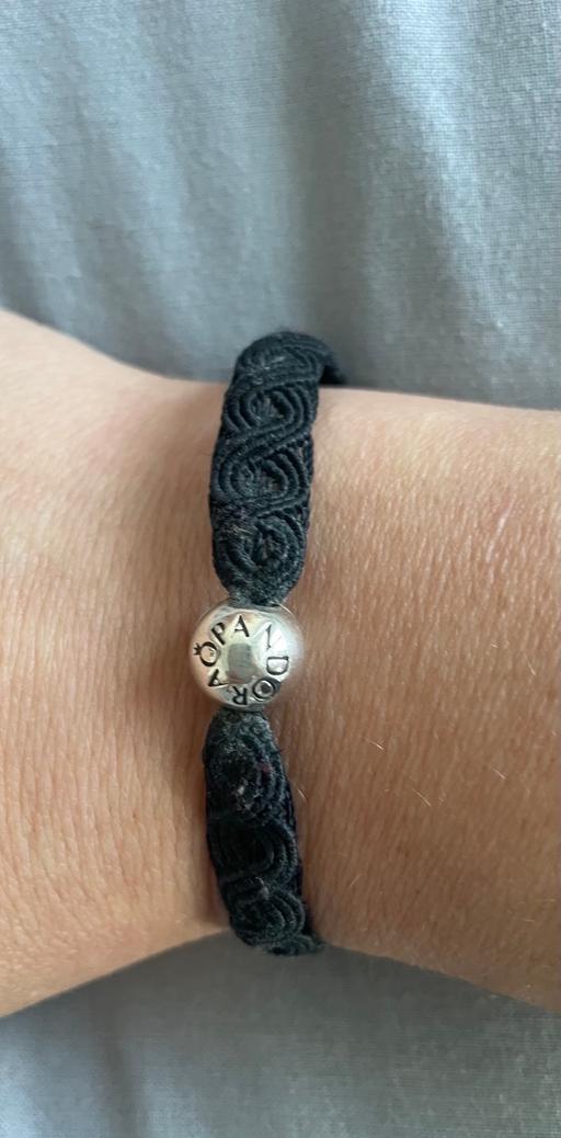 Buy & Sell Rowley Regis Sandwell - Photos for Woven black Pandora bracelet & silver charm