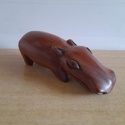 Buy & Sell Preston South Ribble - Photos for CARVED WOODEN HIPPO