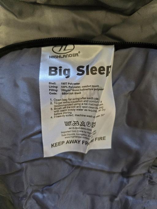Buy & Sell Rowley Regis Sandwell - Photos for Highlander Big Sleep sleeping bag
