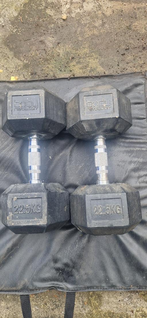 Buy & Sell Smethwick Sandwell - Photos for 2 x 22.5kg Hex Dumbbells
