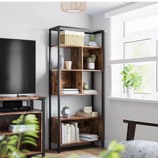 Buy & Sell Stepney Green East London - Photos for VASAGLE Bookcase, Storage Unit, Rustic Brown