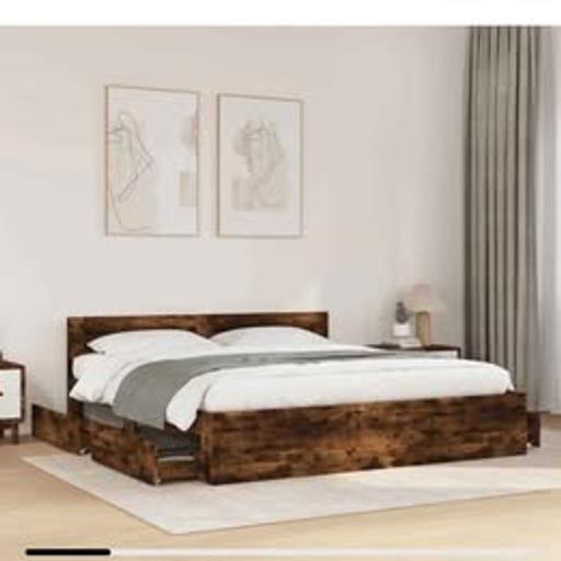 Buy & Sell Wexham Slough - Photos for Berkfield Home Bed Frame with Headboard