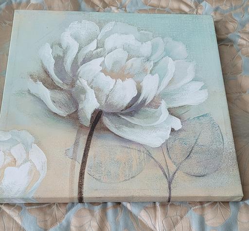 Buy & Sell Mayland Maldon - Photos for 3 pale blue floral wall art canvas