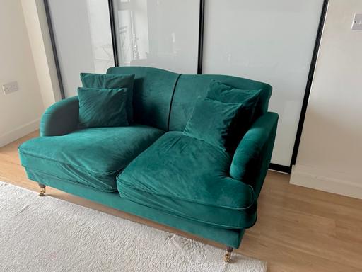 Buy & Sell Colindale North West London - Photos for 2 Seater Emerald Green Sofa