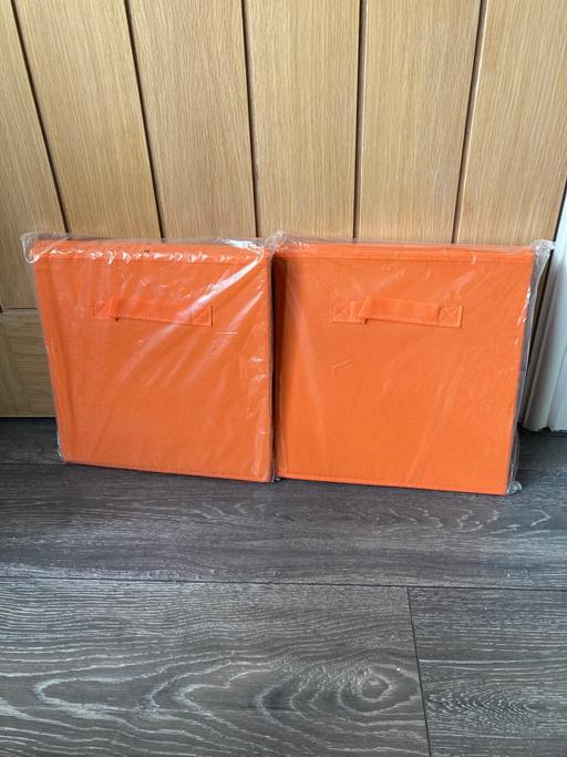 Buy & Sell Sedgley Dudley - Photos for 4 orange storage boxes