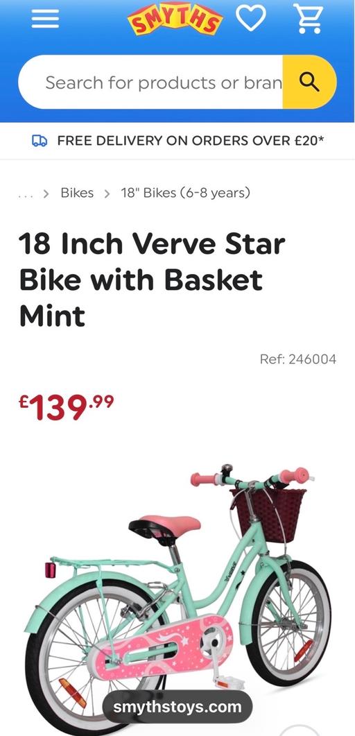 Buy & Sell Edenthorpe Doncaster - Photos for 18 Inch Verve Star Bike with Basket