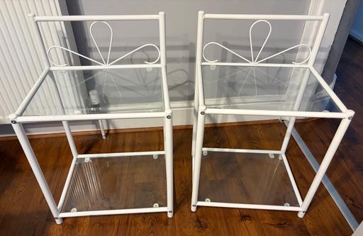 Buy & Sell Sandfield Park Liverpool - Photos for Pair metal & glass side tables