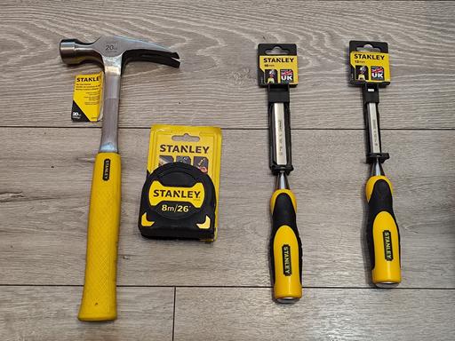 Buy & Sell Victoria Docks East London - Photos for STANLEY Hammer, Wood Chisel Tape Measure