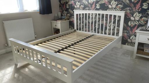 Buy & Sell Chatham Medway - Kent - Photos for Double bed frame - white wood