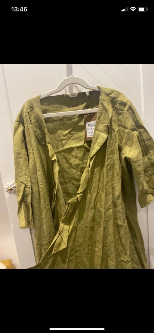 Buy & Sell Acton West London - Photos for Linen wrap dress with ruffles