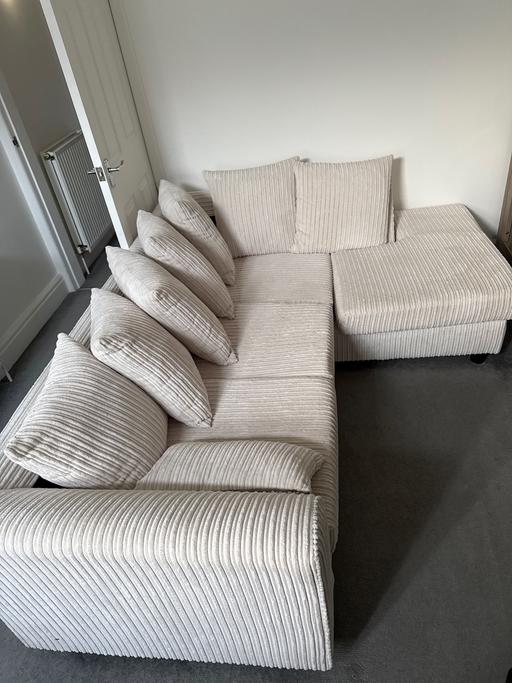 Buy & Sell Handsworth Sheffield - Photos for Cream Jumbo L shape Sofa