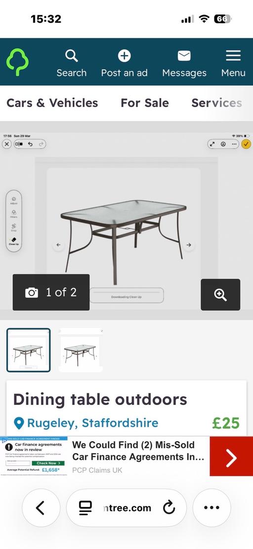 Buy & Sell Handsacre Lichfield - Photos for Outdoor table