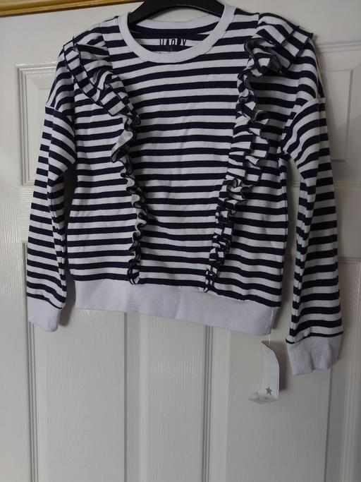 Buy & Sell Woodthorpe Charnwood - Photos for Girls navy/white striped jumper size 9-10Y