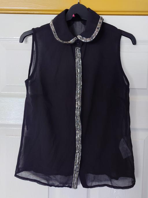 Buy & Sell Woodthorpe Charnwood - Photos for Women's black sleeveless thin blouse size 8