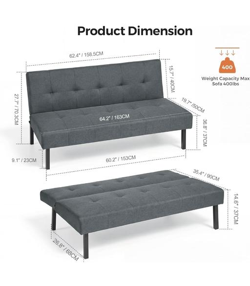 Buy & Sell Camp Hill Birmingham - Photos for Sofa Bed, Click Clack Sofa Bed, Convertible