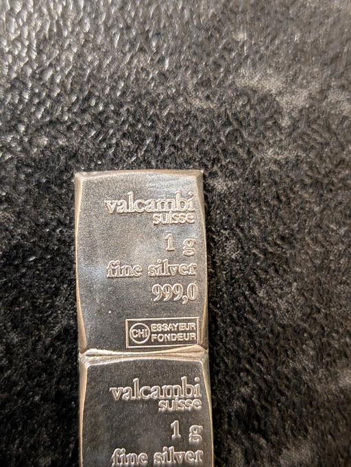 Buy & Sell - Photos for 5 x 1g Fine .999 Silver - Valcambi Suisse