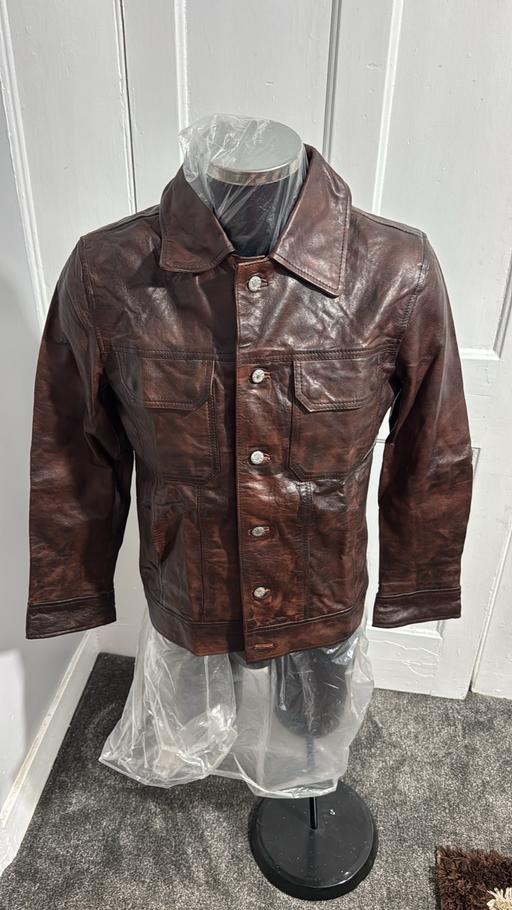 Buy & Sell Barking Barking and Dagenham - Photos for Brown leather jackets biker new