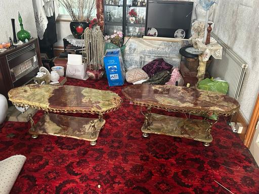 Buy & Sell Plaistow East London - Photos for 2 x marble effect coffee tables.