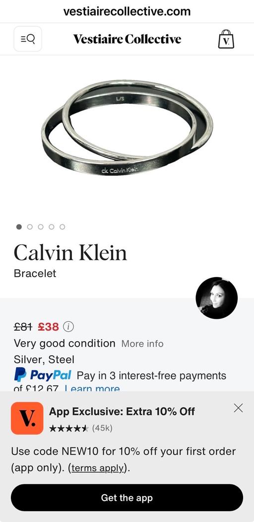 Buy & Sell Bolton Bolton - Photos for Calvin klein stainless steel bangle