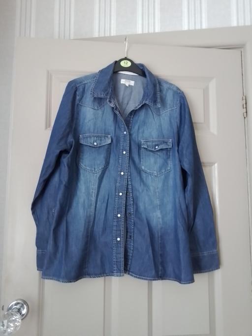 Buy & Sell Brierley Hill Dudley - Photos for size 16 cotton denim shirt from papaya