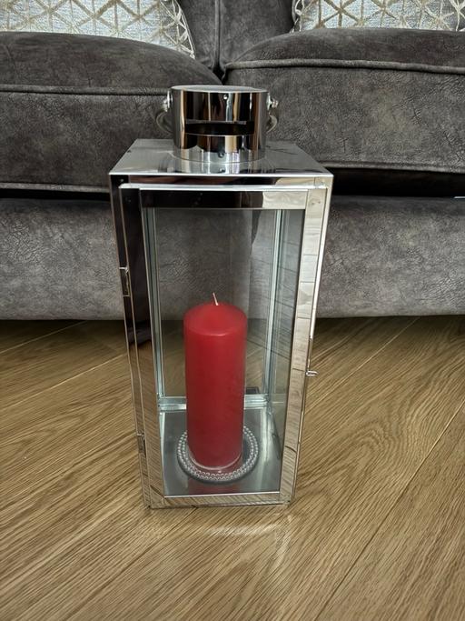 Buy & Sell Longlands South East London - Photos for Beautiful large silver lantern and candle