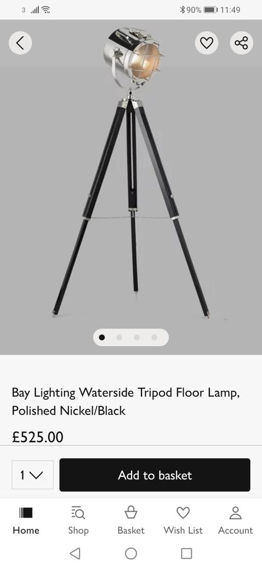 Buy & Sell Heath Town Wolverhampton - Photos for New waterside tripod floor lamp