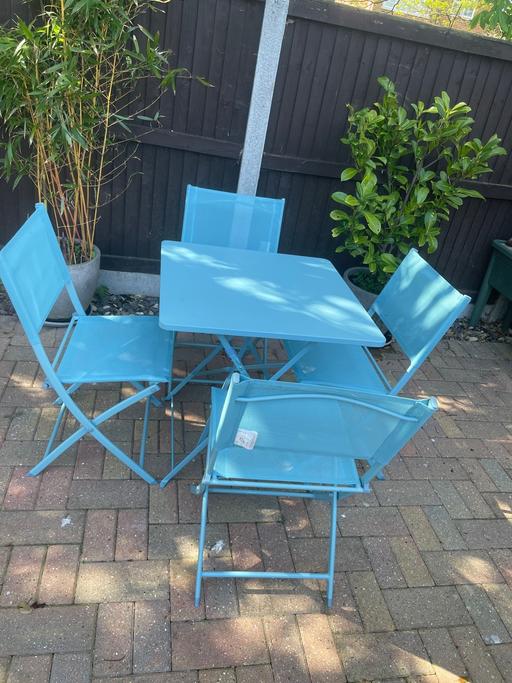 Buy & Sell Saint Peters Thanet - Photos for 2 Folding garden tables + 8 chairs