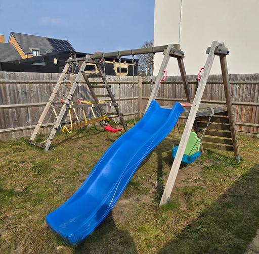 Buy & Sell South Ockendon Thurrock - Essex - Photos for Wooden Swing & Slide Jungle Gym Set
