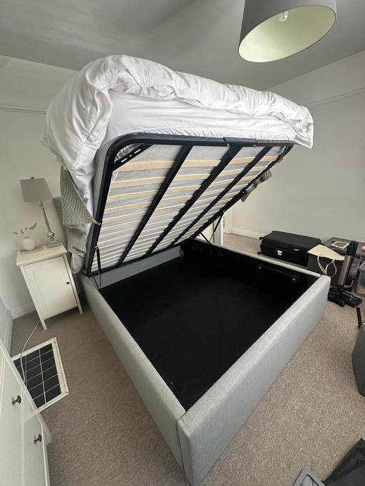 Buy & Sell Gedling Gedling - Photos for Grey King Size Ottoman Bed