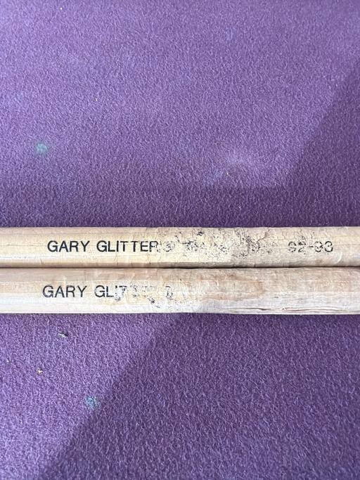 Buy & Sell Mawdesley Chorley - Photos for Pair of drumsticks from Gary Glitter tour 92-