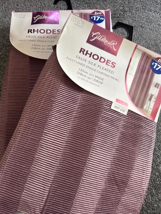 Buy & Sell Dovecot Knowsley - Photos for Pair of mauve curtains. 54 x 86” . New