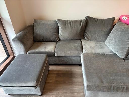 Buy & Sell St Johns South East London - Photos for Light grey L shape sofa