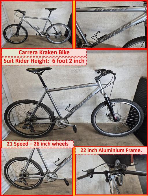 Buy & Sell Oldbury Sandwell - Photos for Carrera Kraken Bike 21 Speed 26 inch wheels