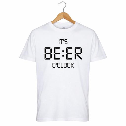 Buy & Sell Bedworth Nuneaton and Bedworth - Photos for Men's White Printed Beer O,Clock T Shirt S
