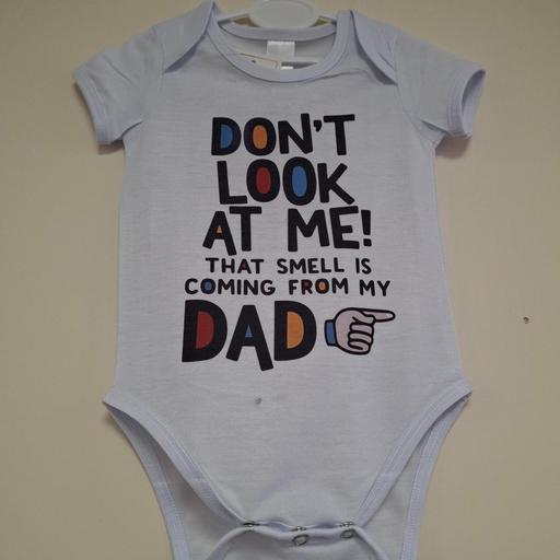 Buy & Sell Bedworth Nuneaton and Bedworth - Photos for White Printed Funny Baby Onesie 0-3 mths