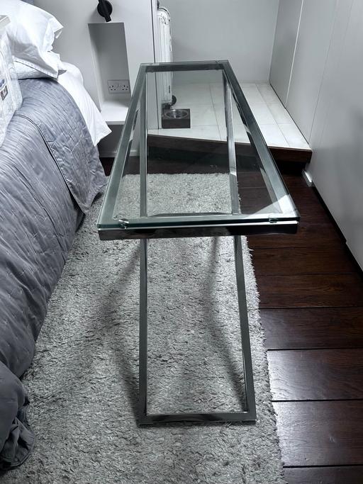 Buy & Sell Clapham South West London - Photos for Glass and Stainless Steel Console Table