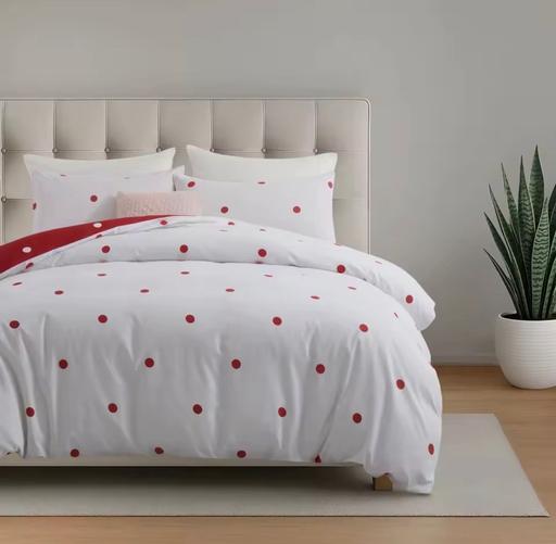 Buy & Sell Noel Park North London - Photos for Reversible 3 piece polka dot cover set king