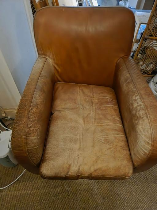 Buy & Sell Hampstead North West London - Photos for Leather Vintage Armchair