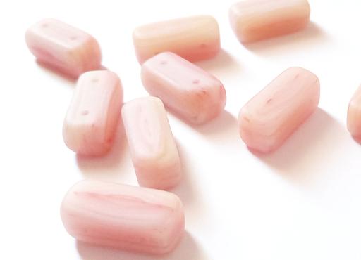 Classes Kingsham Chichester - Photos for Marbled Satin Grey Oblong Czech Glass Beads