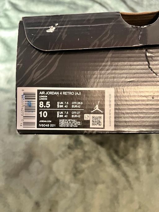Buy & Sell Saint Leonards-on-Sea Hastings - Photos for Brand New Air Jordan 4 Retro London- size Uk
