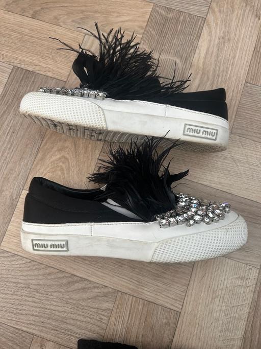 Buy & Sell Warkton North Northamptonshire - Photos for Miu Miu Black/White slip on sneaker