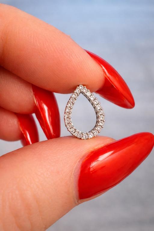 Buy & Sell Harrow Town Centre Harrow - Photos for Fine 14ct White Gold Diamond Cluster Pendant