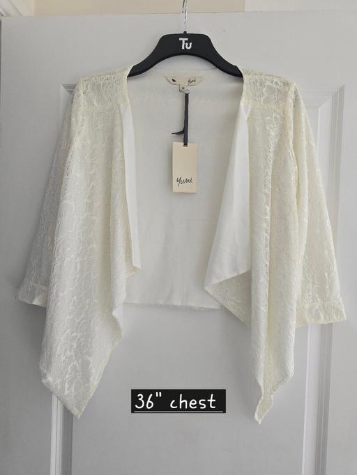 Buy & Sell Rowley Regis Sandwell - Photos for Yumi brand ivory white lace waterfall cardiga
