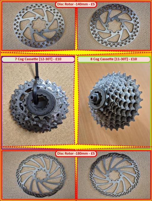 Buy & Sell Oldbury Sandwell - Photos for 7 Cog or 8 cog cassette or Disc Rotors