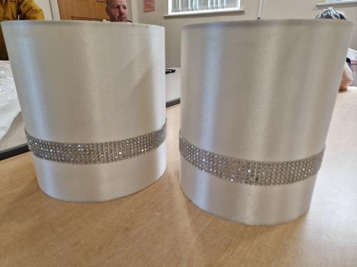 Buy & Sell Grassmoor North East Derbyshire - Photos for 2 light/lamp shades cream