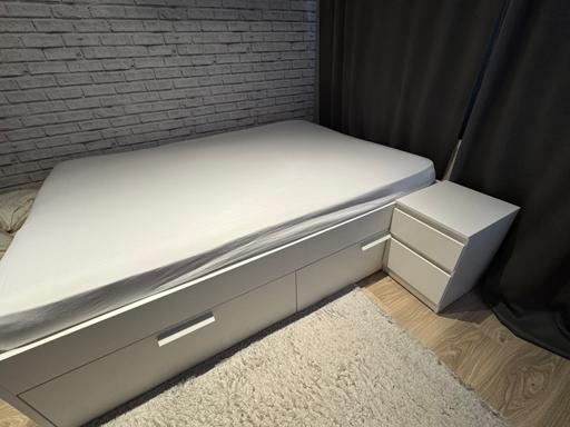 Buy & Sell Bocking Braintree - Photos for Ikea bed frame with bedside table