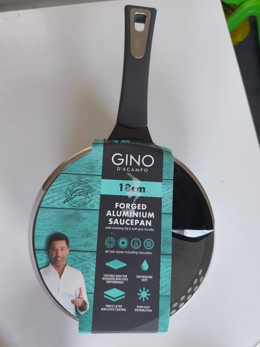 Buy & Sell Birkenhead Wirral - Photos for Gino D’Acampo 18cm Forged Aluminium Saucepan