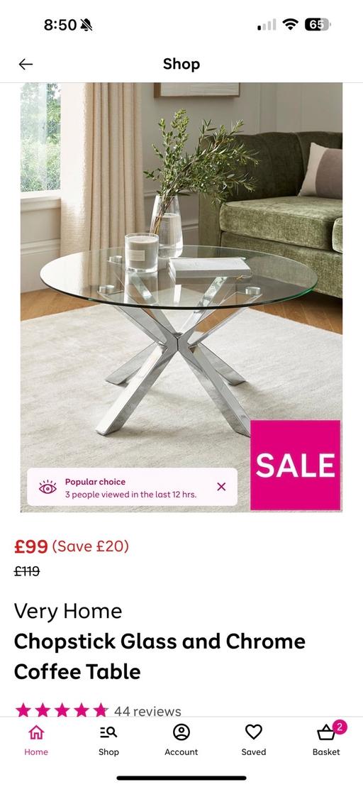 Buy & Sell Greatham Hartlepool - Photos for Glass coffee table and 2 glass side tables