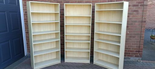 Buy & Sell Cheslyn Hay South Staffordshire - Photos for 3 x Beech Effect Tall Freestanding Bookcases